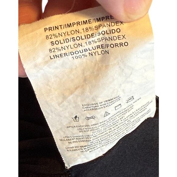 Not For Sale A Shore Fit Swimsuit Women 22W Blue One Piece Swim Dress Tropical - Picture 7 of 7